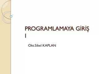 programlamaya g r i
