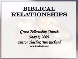 Biblical Relationships