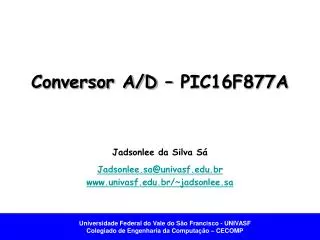 conversor a d pic16f877a
