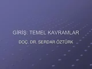 g r temel kavramlar