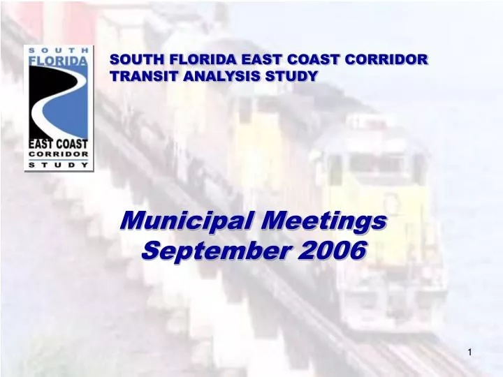 south florida east coast corridor transit analysis study