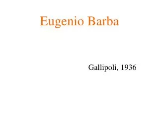 eugenio barba