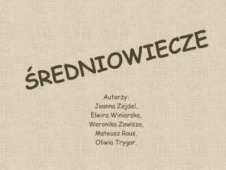 redniowiecze