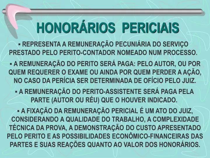 honor rios periciais