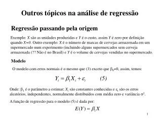 outros t picos na an lise de regress o