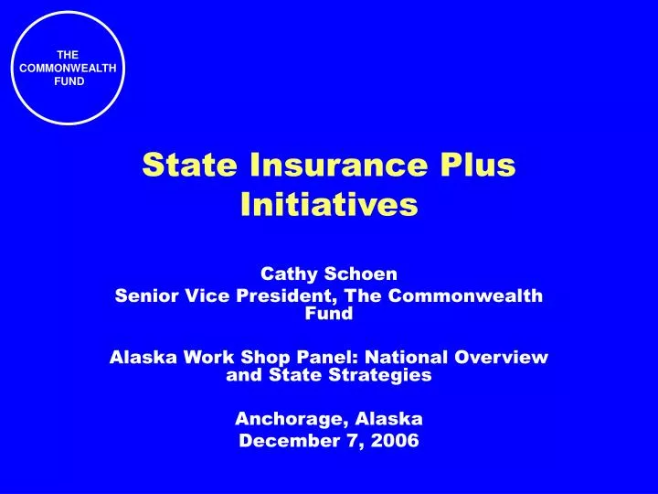 state insurance plus initiatives
