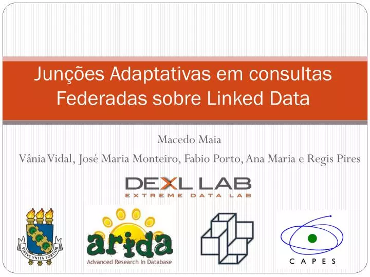 jun es adaptativas em consultas federadas sobre linked data