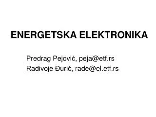 energetska elektronika