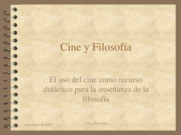 cine y filosof a