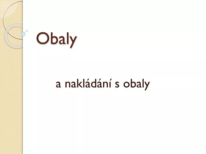 obaly