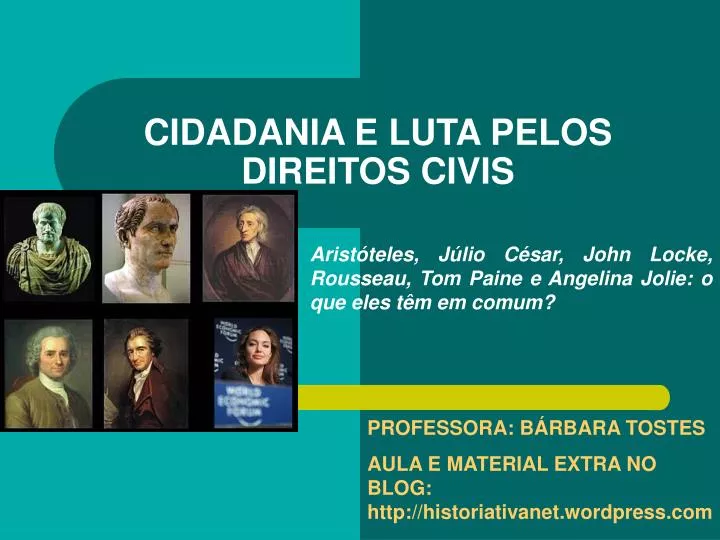 cidadania e luta pelos direitos civis