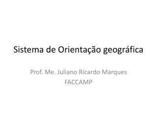 sistema de orienta o geogr fica
