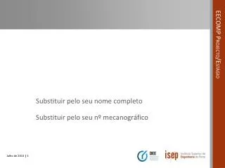 substituir pelo seu nome completo substituir pelo seu n mecanogr fico