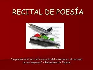 recital de poes a