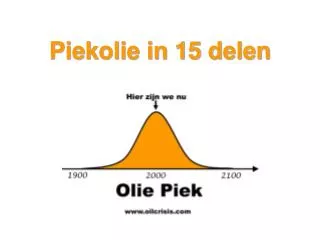 piekolie in 15 delen