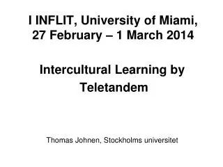 i inflit university of miami 27 february 1 march 2014