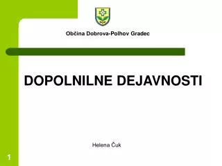 dopolnilne dejavnosti