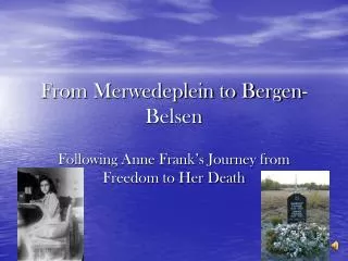 From Merwedeplein to Bergen-Belsen