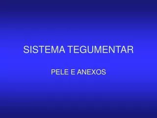 sistema tegumentar