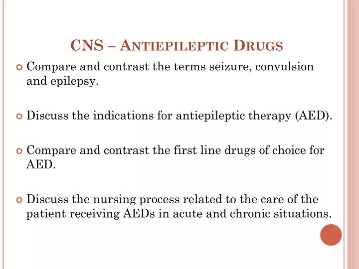 cns antiepileptic drugs