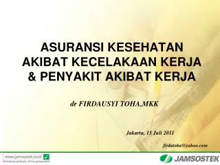 asuransi kesehatan akibat kecelakaan kerja penyakit akibat kerja