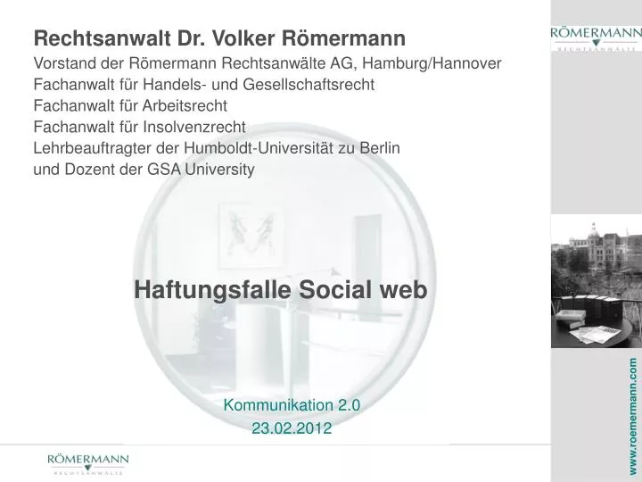 haftungsfalle social web