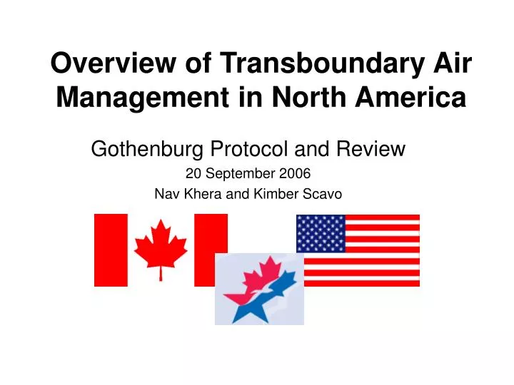 overview of transboundary air management in north america