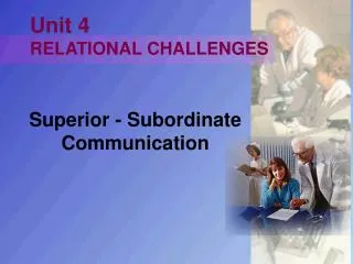 Unit 4 RELATIONAL CHALLENGES