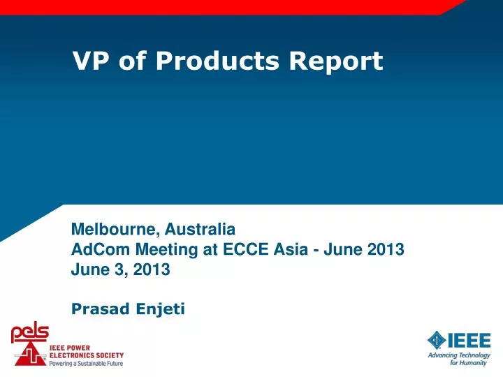 vp of products report