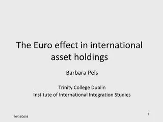 The Euro effect in international asset holdings