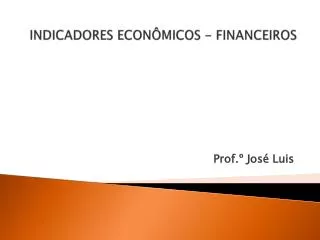 indicadores econ micos financeiros
