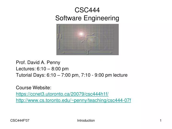 csc444 software engineering