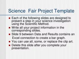 Science Fair Project Template