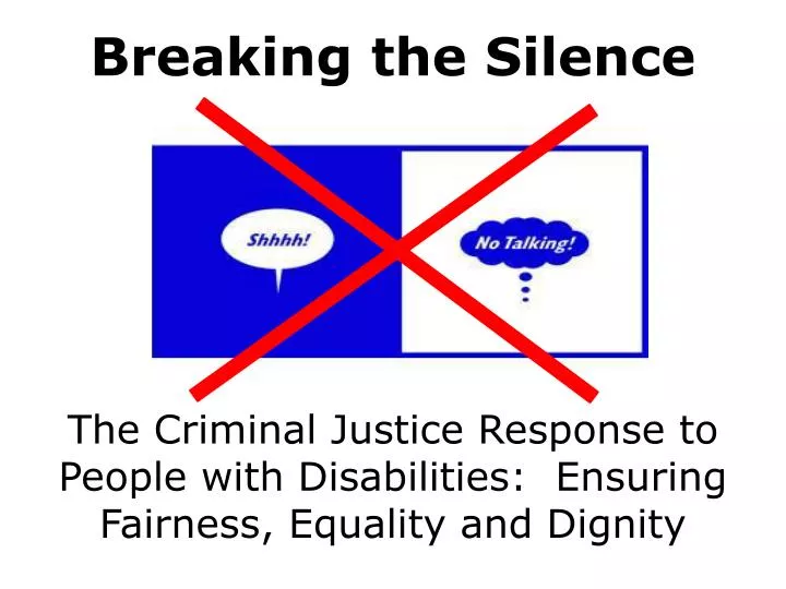 the criminal justice response to people with disabilities ensuring fairness equality and dignity