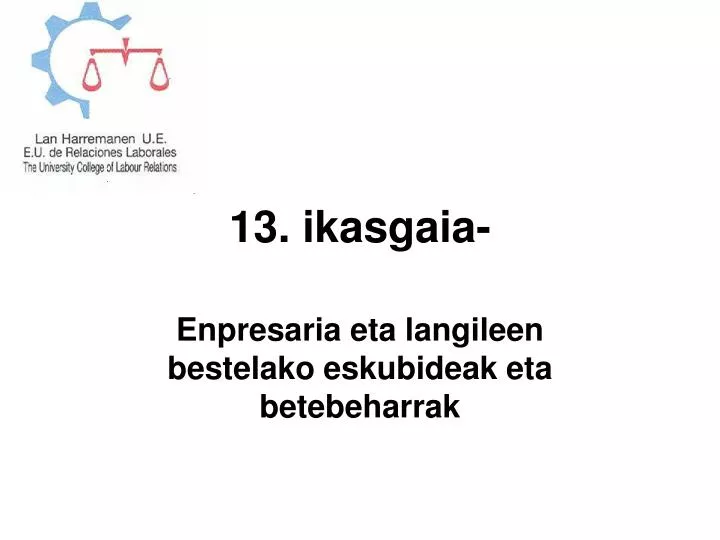 13 ikasgaia