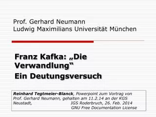 prof gerhard neumann ludwig maximilians universit t m nchen