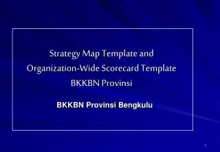 strategy map template and organization wide scorecard template bkkbn prov insi