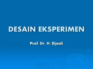 desain eksperimen