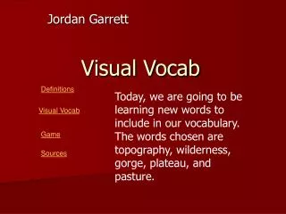 Visual Vocab