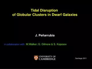 Tidal Disruption of Globular Clusters in Dwarf Galaxies