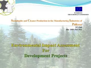 Environmental Impact Assessment For Development Projects