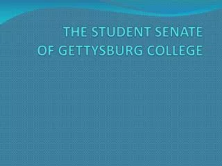 THE STUDENT SENATE OF GETTYSBURG COLLEGE
