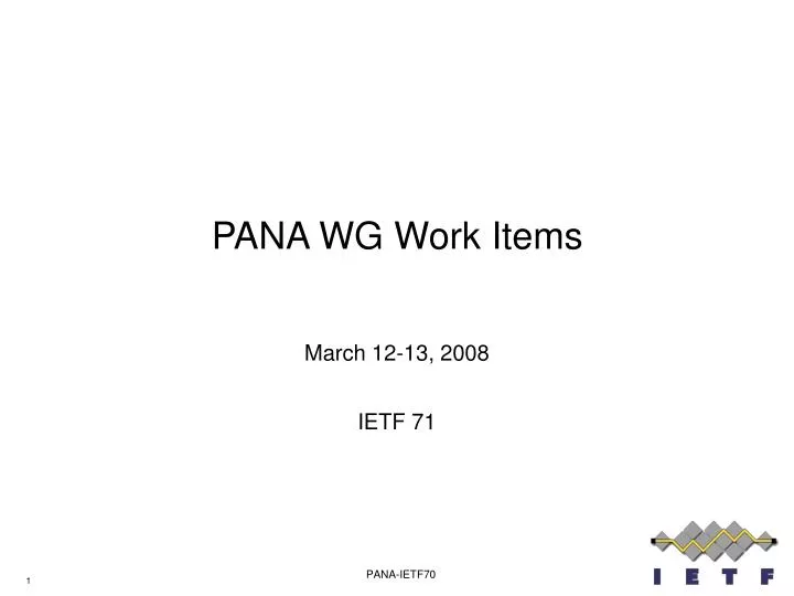 pana wg work items