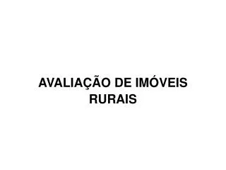 avalia o de im veis rurais