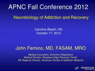 APNC Fall Conference 2012