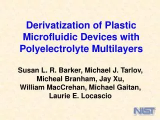 Derivatization of Plastic Microfluidic Devices with Polyelectrolyte Multilayers