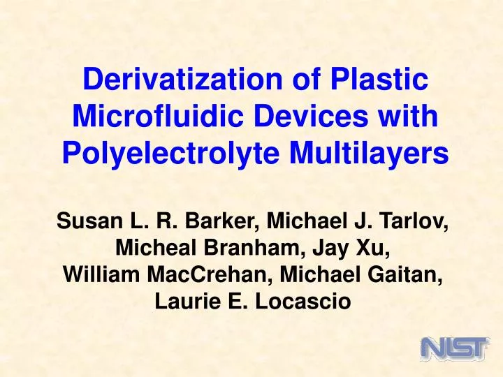 derivatization of plastic microfluidic devices with polyelectrolyte multilayers