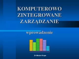 komputerowo zintegrowane zarz dzanie wprowadzenie