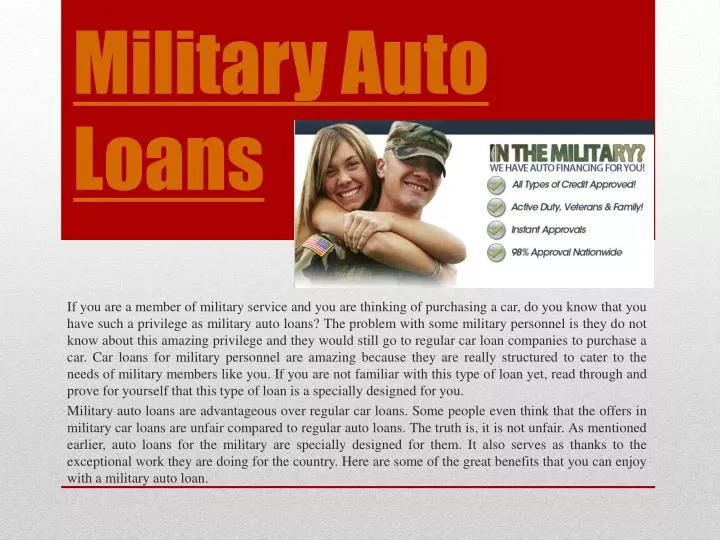 military auto loans