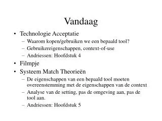 vandaag